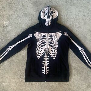 Halloween Hoodie Sweatshirt Black SZ XL